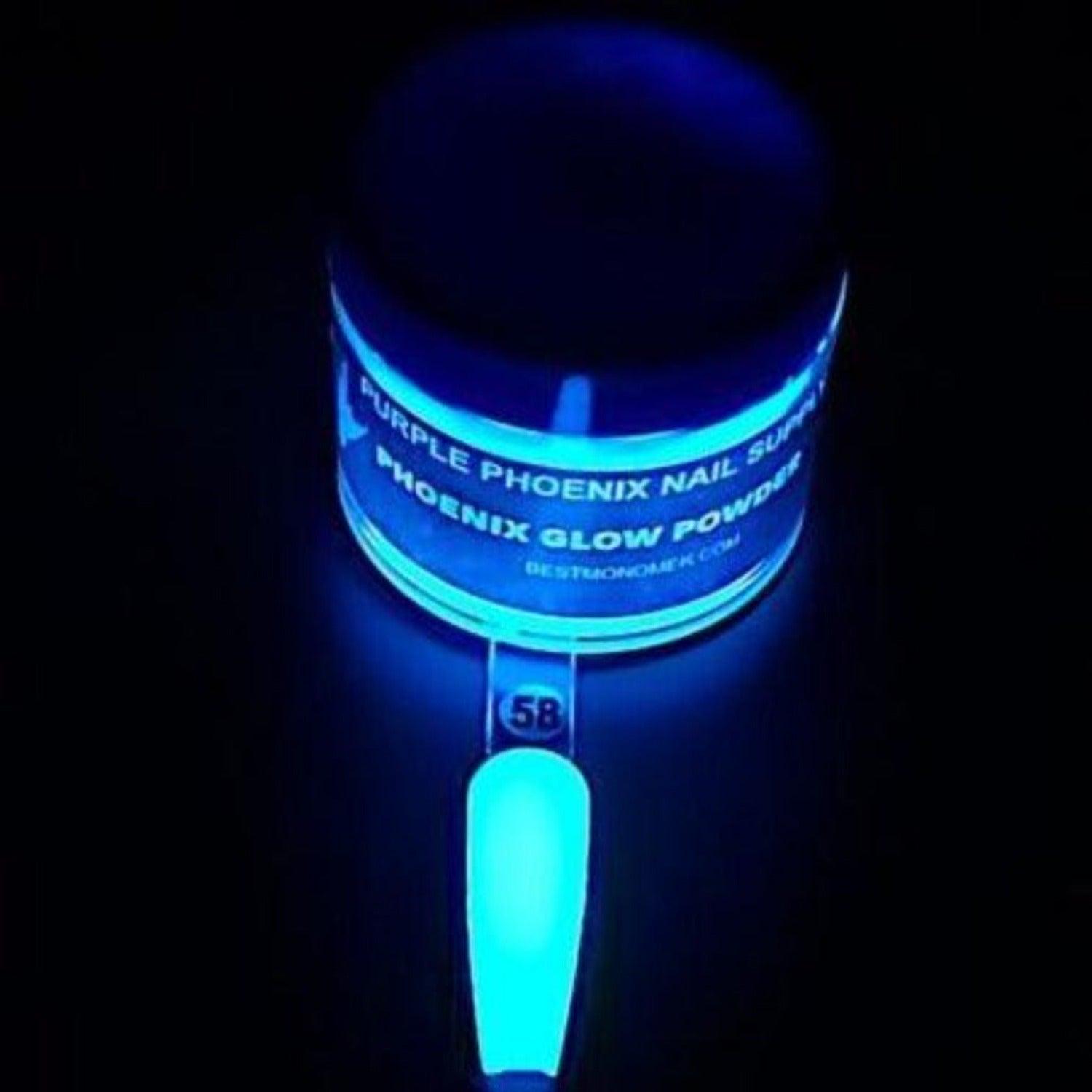 BLUE GLOW ACRYLIC POWDER