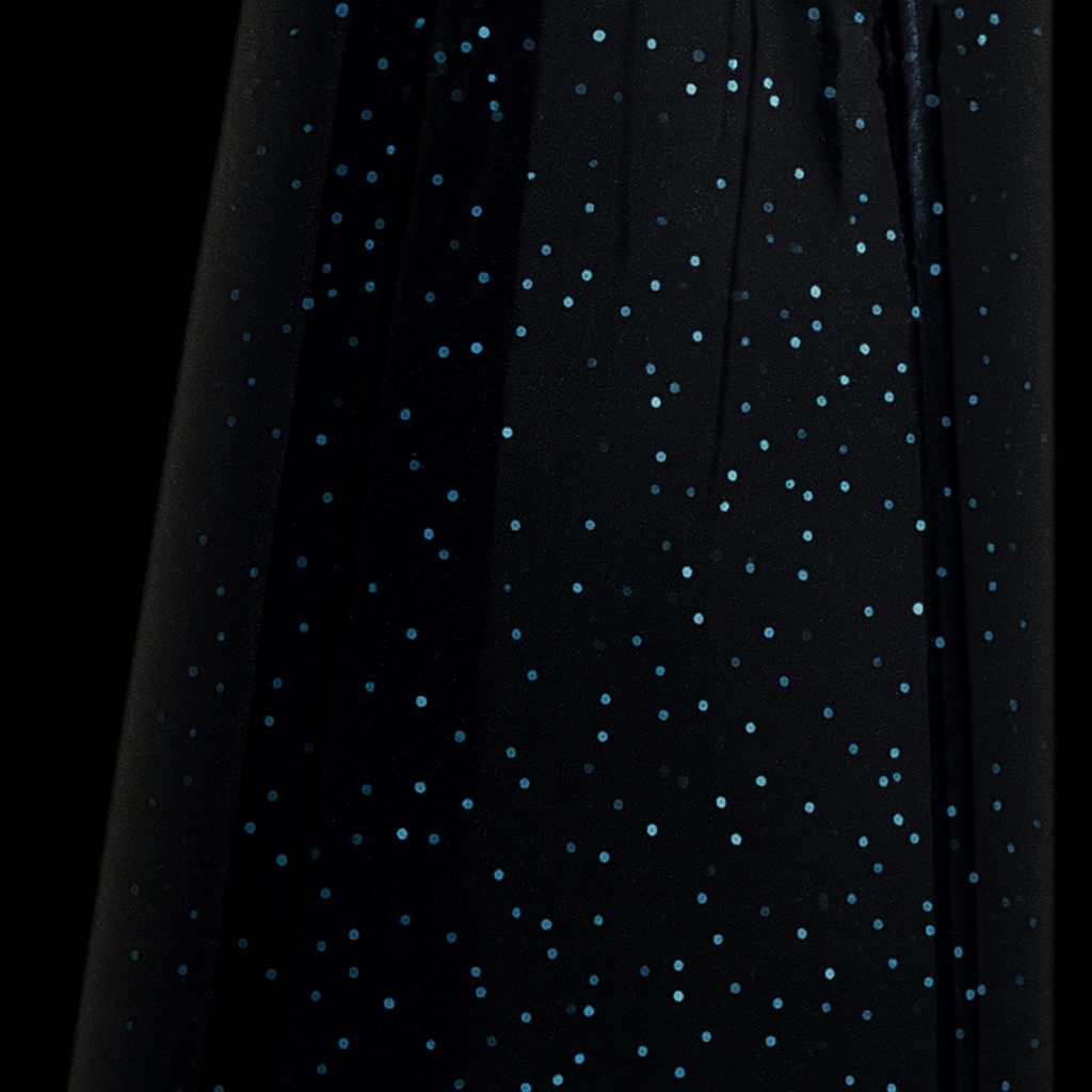 Saturn's Halo Premium Glow Acrylic Powder Black with Blue Glow