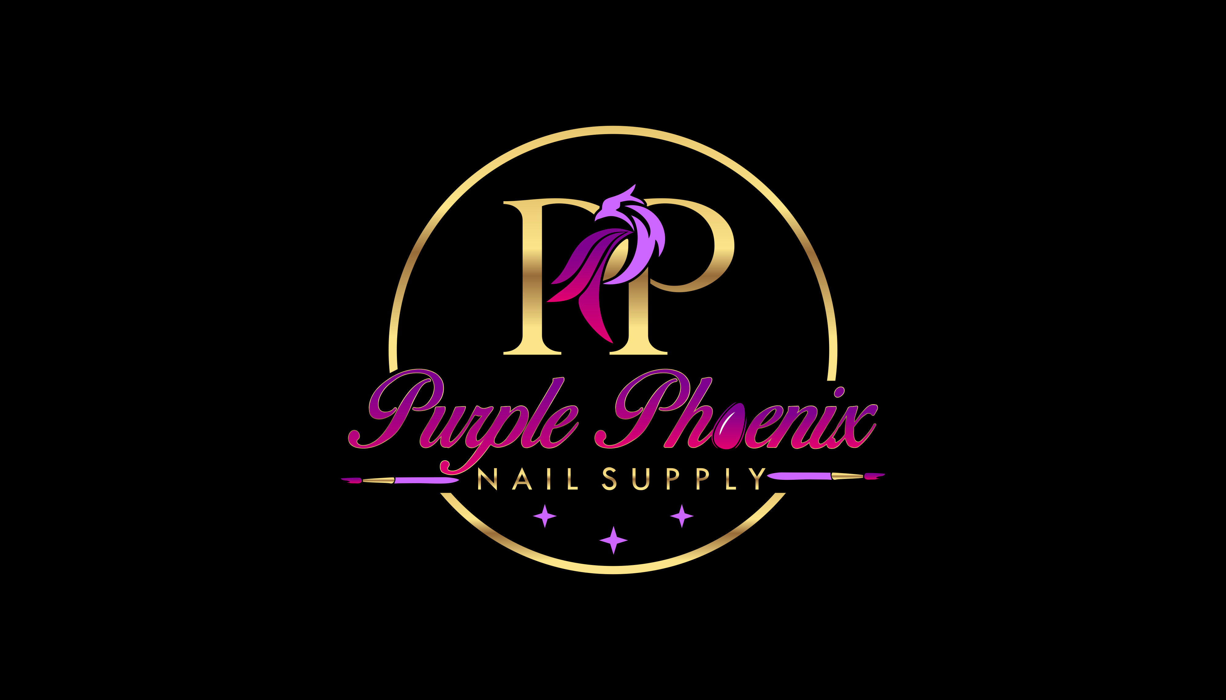 Purple Phoenix Nail Supply Brand Logo.