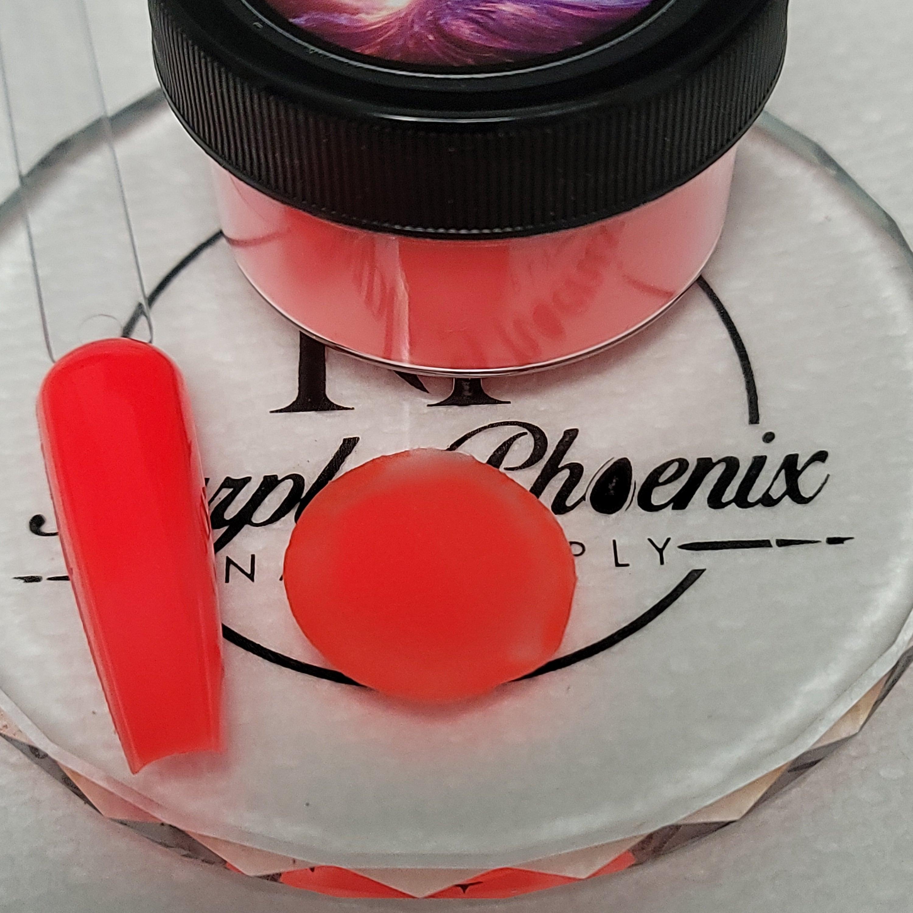 unburst Neon Coral Acrylic Powder - Neon Collection