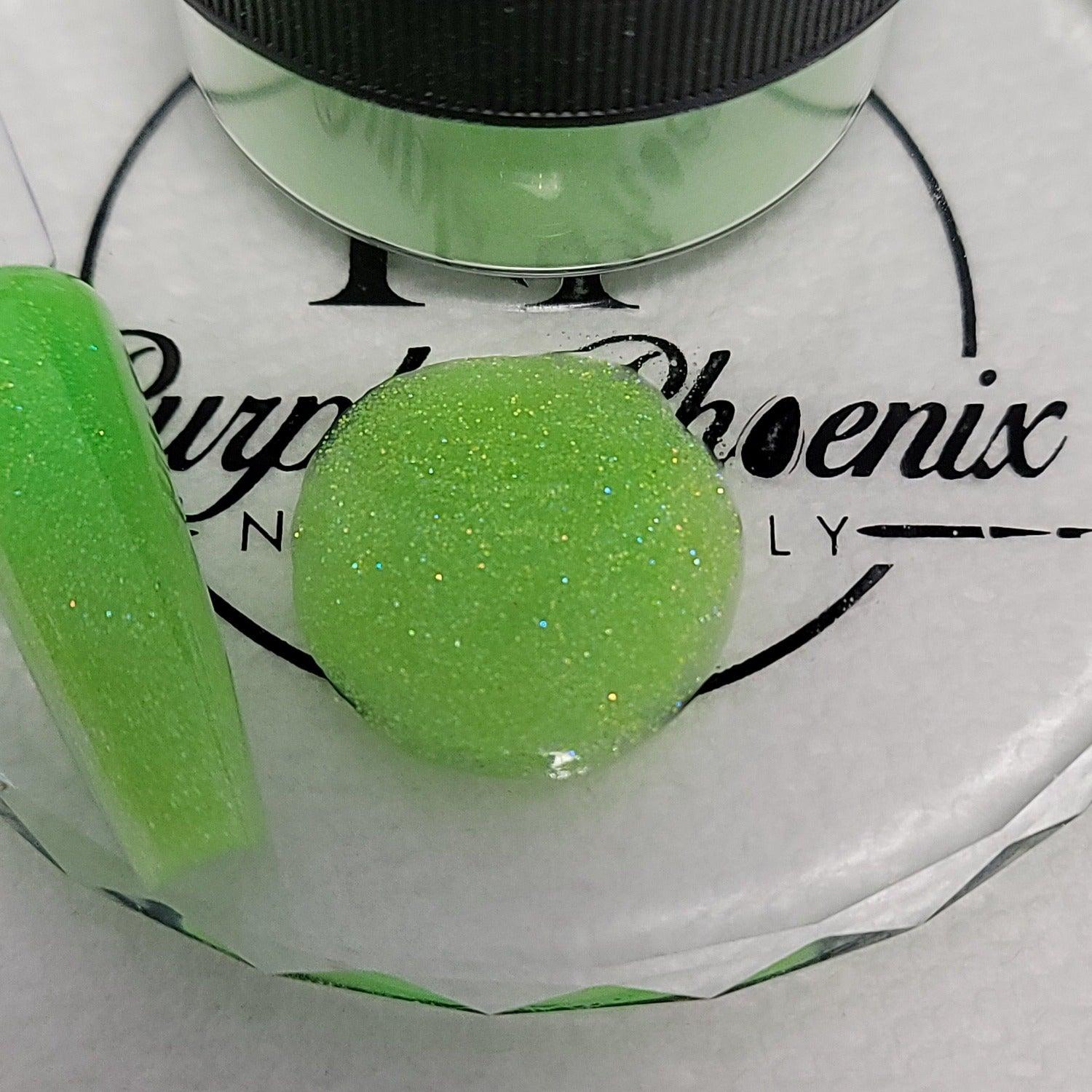 HOLOGRAPHIC GREEN ACRYLIC POWDER