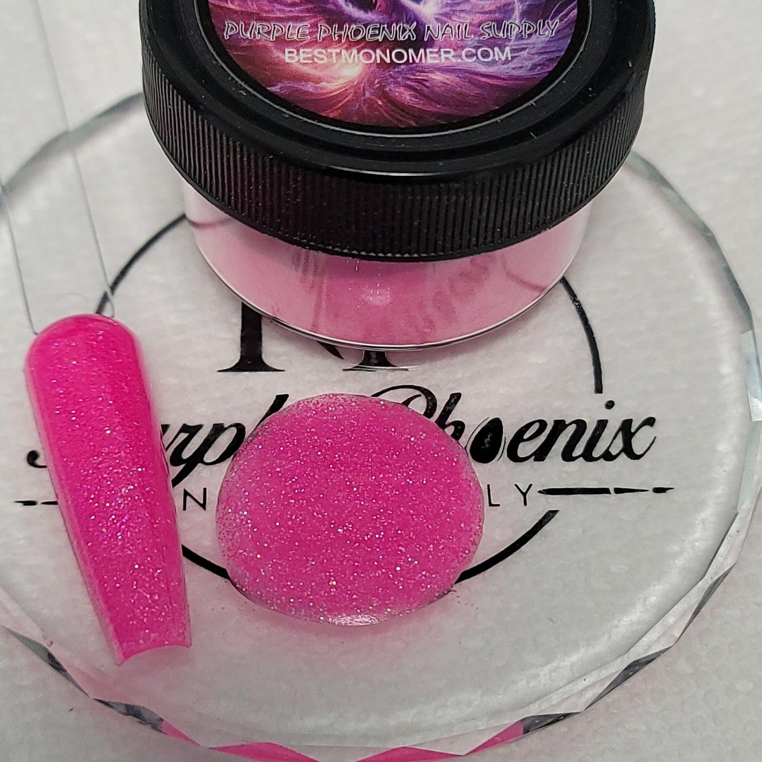 HOLOGRAPHIC PINK ACRYLIC POWDER