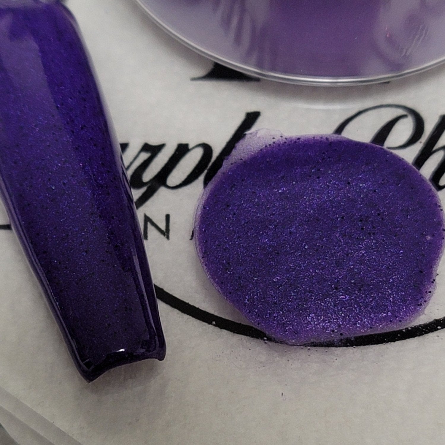 Vibrant Purple Acrylic Powder for Nail Art