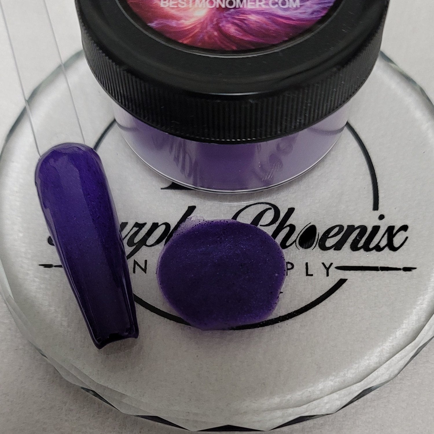 Amethyst Dream Acrylic Powder - Deep Purple with Shimmer