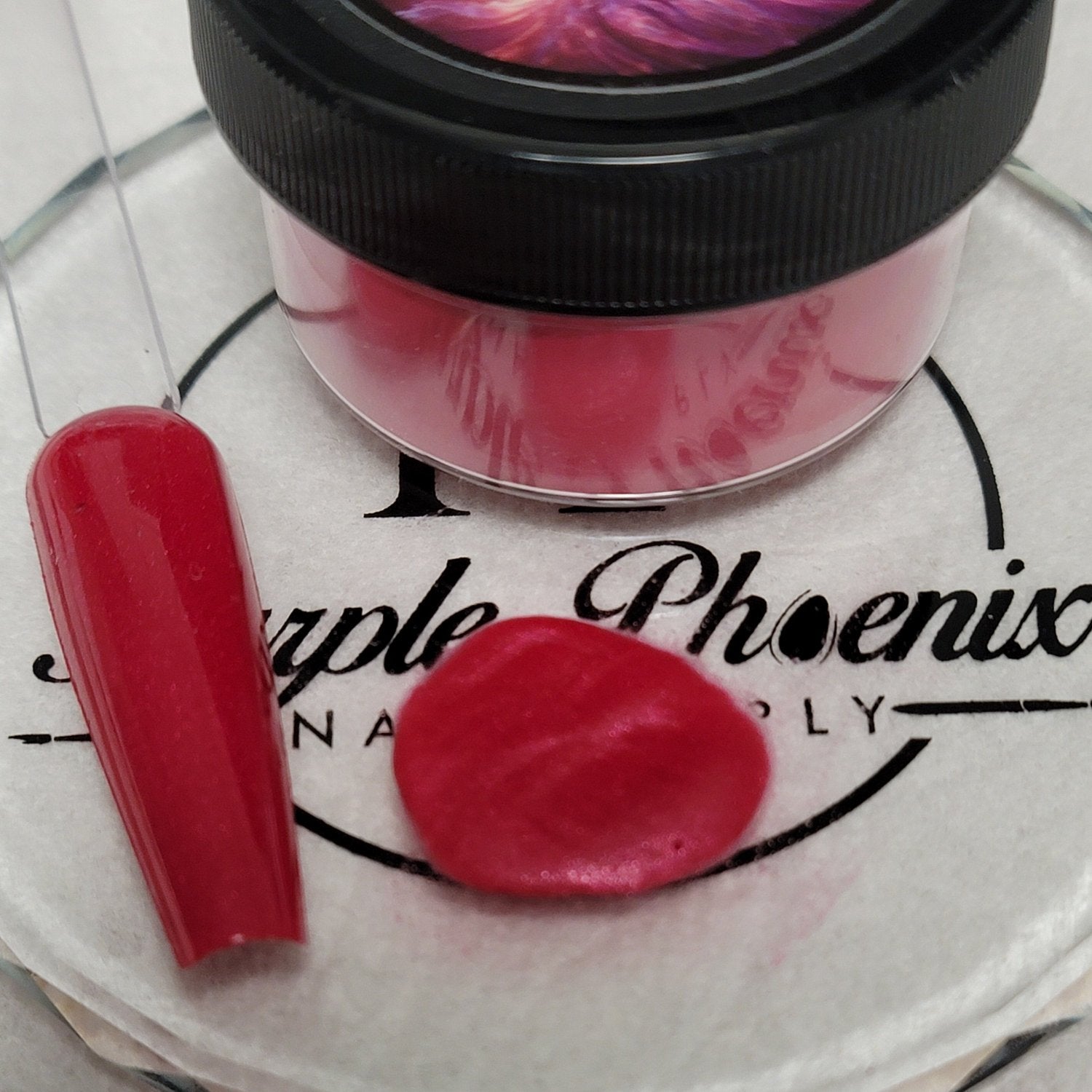 Cherry Blaze Acrylic Powder - 1oz | Vibrant and Long-lasting