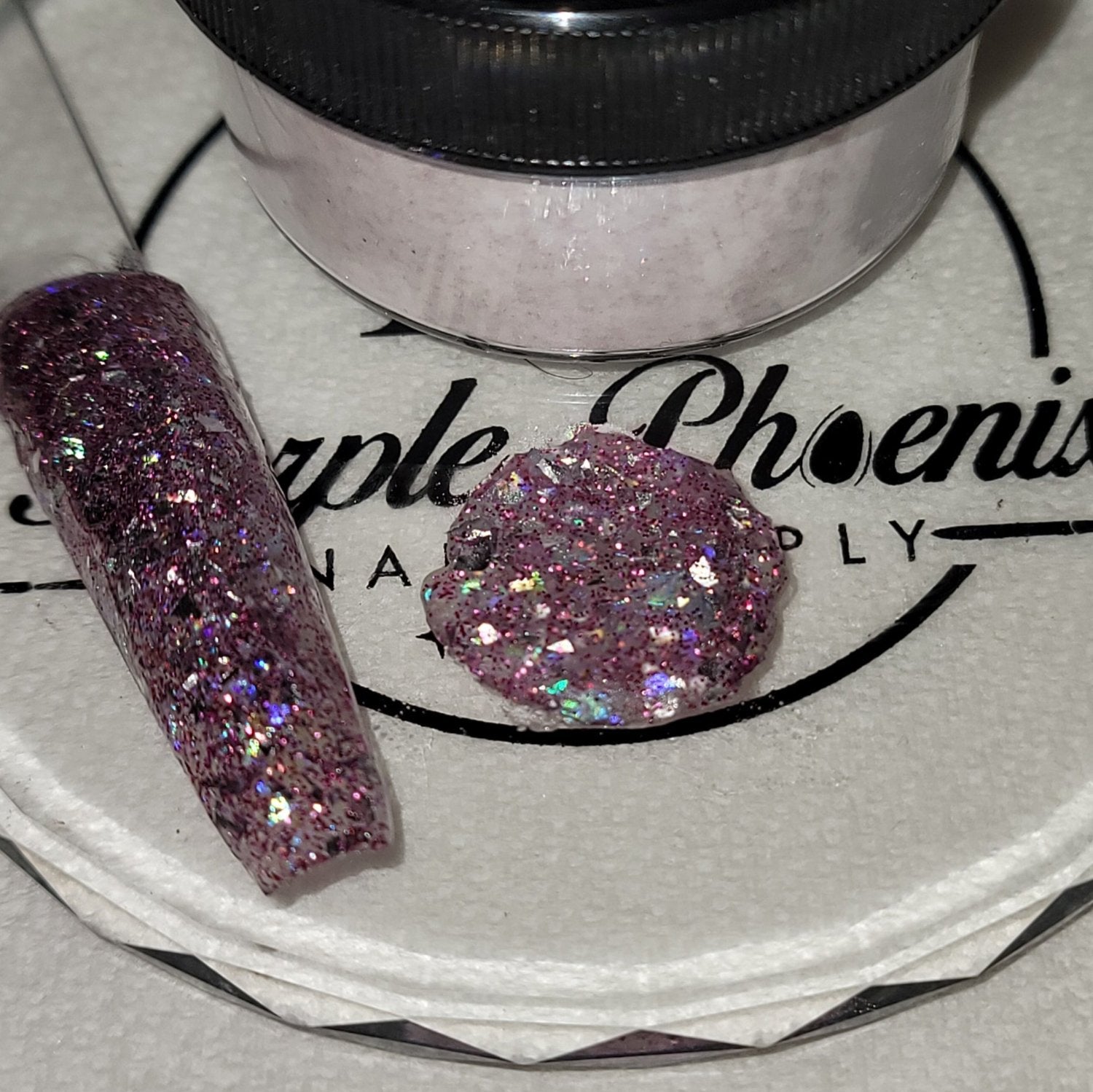 Galactic Pink Geode Acrylic Powder