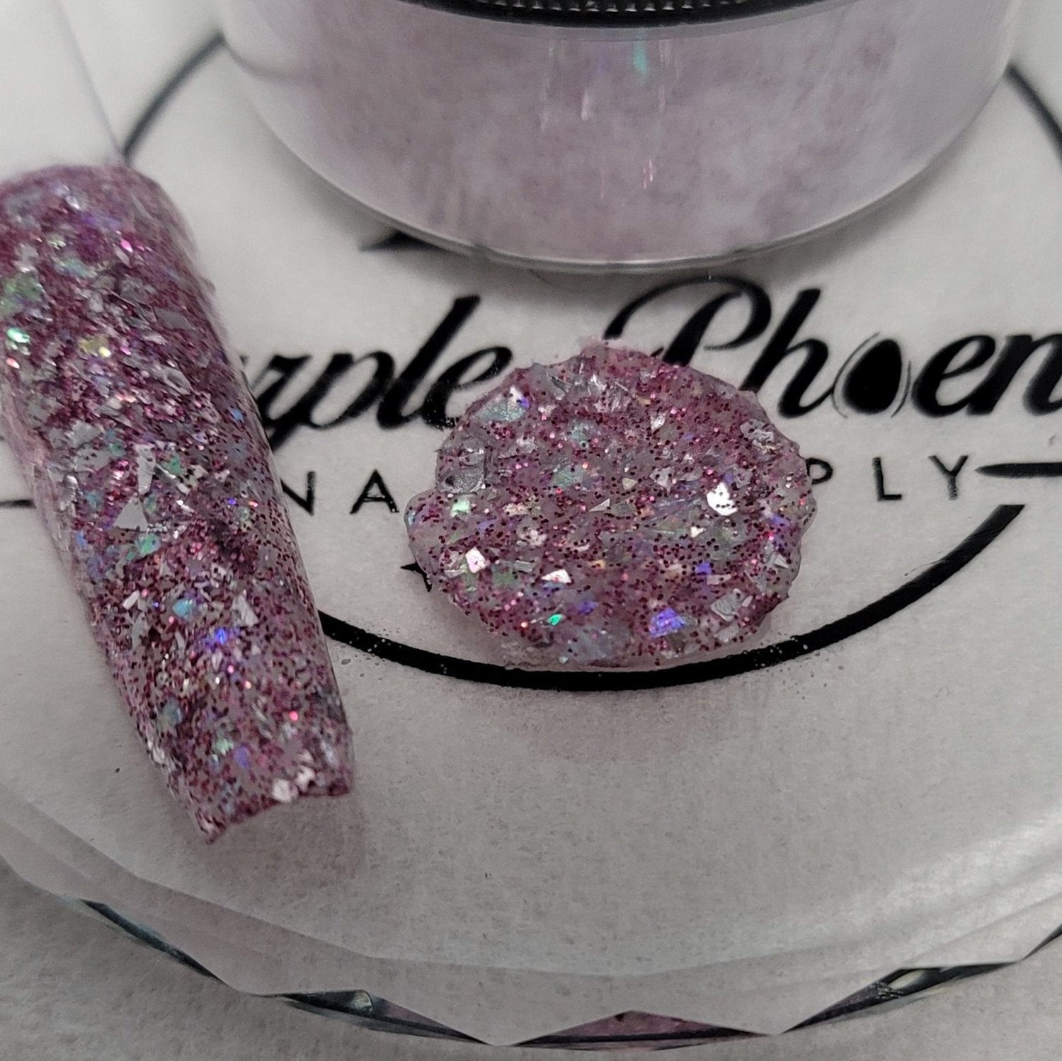 Galactic Pink Geode Acrylic Powder