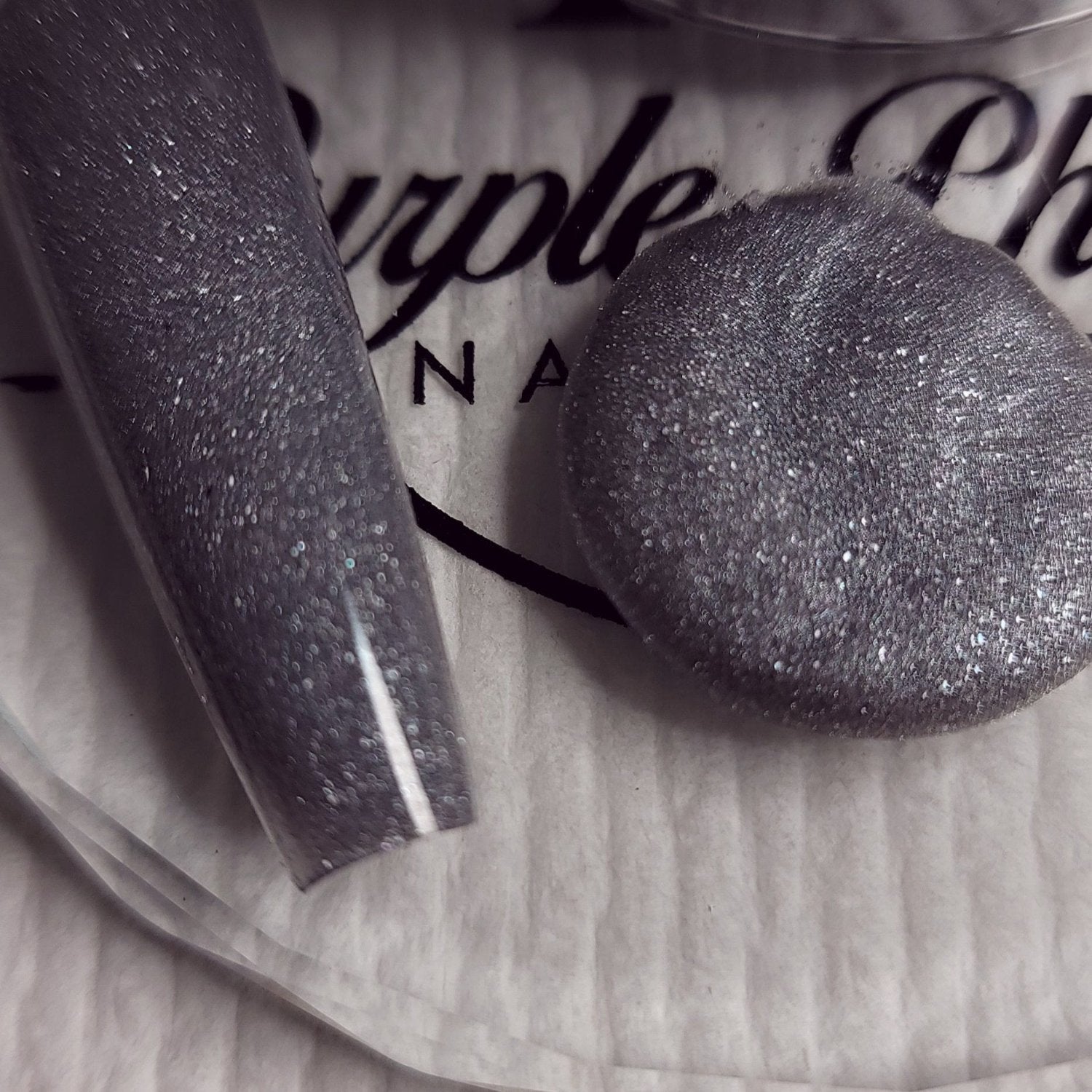 Galactic Silver Acrylic Powder - Dazzling silver with micro-fine glitter for cosmic, shimmering nails