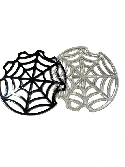 Acrylic Spiderweb Nailfie Disc - Perfect Nail Art Backdrop - Available in Clear or Black