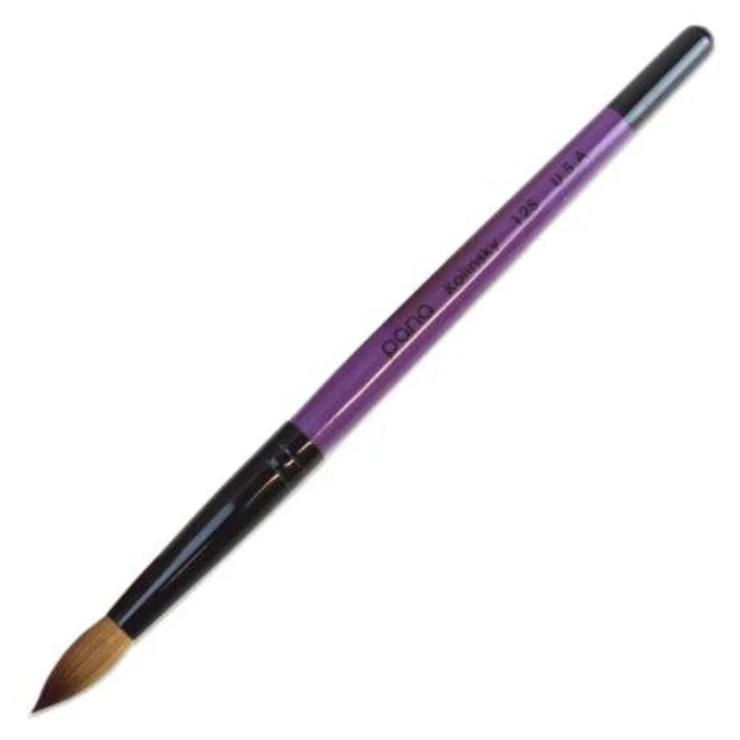 PANA Kolinsky Nail Brush Size 12 with Purple Wood Handle