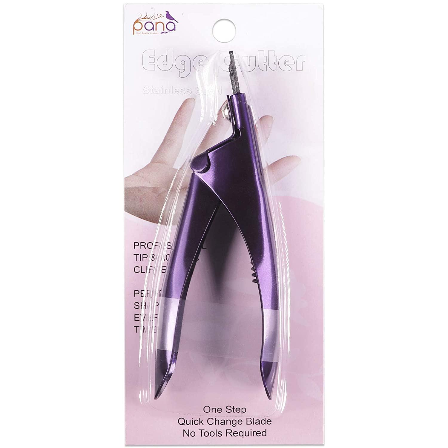 PANA USA PROFESSIONAL STAINLESS STEEL ACRYLIC NAIL TIP CLIPPER/CUTTER - Purple Phoenix Nail Supply